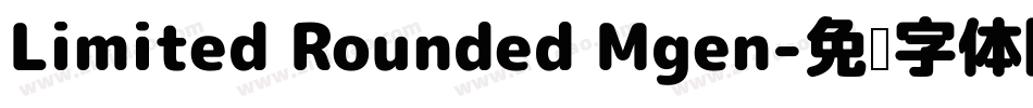 Limited Rounded Mgen字体转换